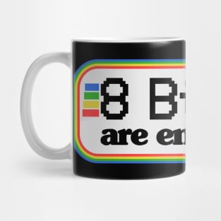 8 Bit are enough 16 32 Bit Gaming Retro Vintage Mug